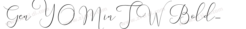 GenYOMinTW Bold字体转换